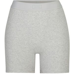 Skims Cotton Rib Boxer Shorts Heather Gray Medium
women’s ribbed lounge short